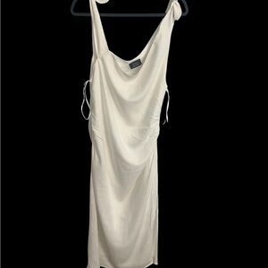 Vici Cream Cowl Neck Midi Dress